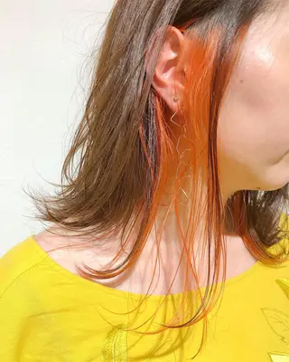 セミロング カラー ヘアアレンジ 【池袋/スパイキー ショート】ⓝⓘⓜⓤのヘアスタイル