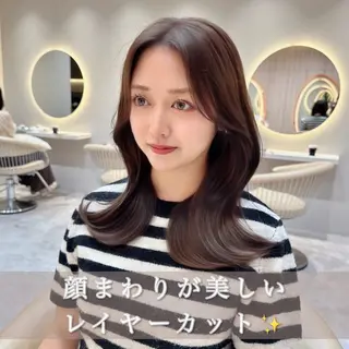 ミディアム レイヤー❣️縮毛矯 川村利幸のヘアスタイル