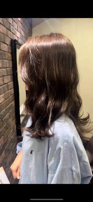 カラー 髪質改善×ブリーチ 無しWカラー🫧天神のヘアスタイル