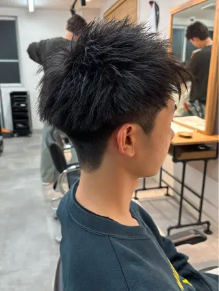 メンズ 保立/フェザーパーマ /メンズカット千葉のヘアスタイル