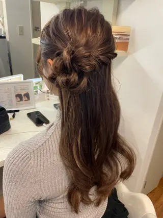 ロング 六本木0分ヘアセット ヘアメイクのヘアスタイル