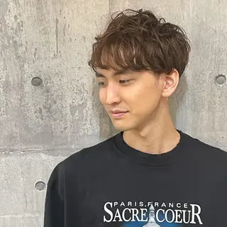 パーマ メンズ 竹内 春奈のヘアスタイル