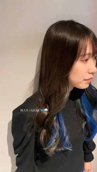 ロング カラー Lisa/wｶﾗｰ /ﾃﾞｻﾞｲﾝｶﾗｰのヘアスタイル