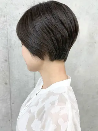 ショート ボブ/ゆるふわ ボブパーマ/とういのヘアスタイル