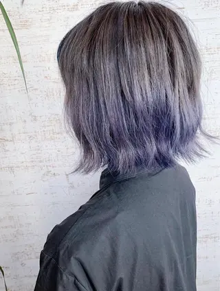 ミディアム カラー ケアブリーチ /髪質 改善/古橋圭史郎のヘアスタイル