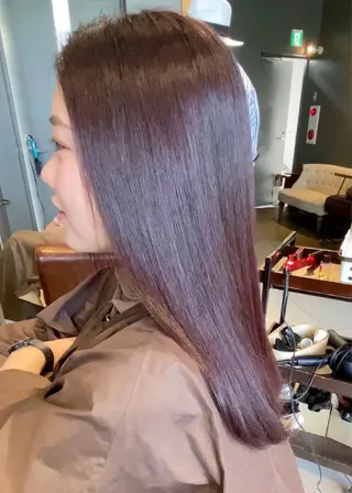 ロング カラー 比嘉 翼のヘアスタイル