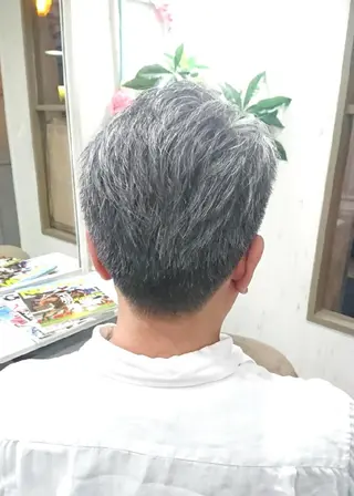 ショート メンズ フジタミキ ✨メテオ TR、ヘッドスパのヘアスタイル