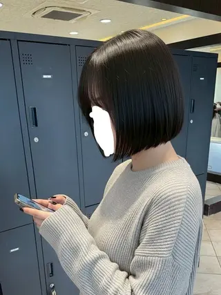 ショート MOKA🌼 淵野辺デザインカラーのヘアスタイル