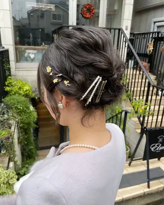 ヘアアレンジ お呼ばれヘア✨️ Akari🧸🤍のヘアスタイル