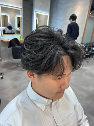 ショート カラー パーマ メンズ メンズ特化 👑YUTAのヘアスタイル