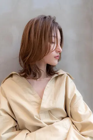 ミディアム カラー Anthurium 吹田💐のヘアスタイル