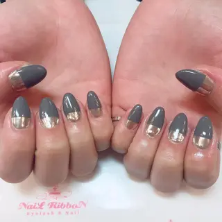 ネイル ネイルリボン 受付スタッフのネイルデザイン