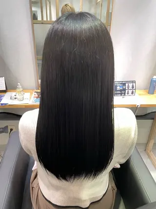 セミロング ハモチユウゴ 髪質改善/縮毛矯正のヘアスタイル