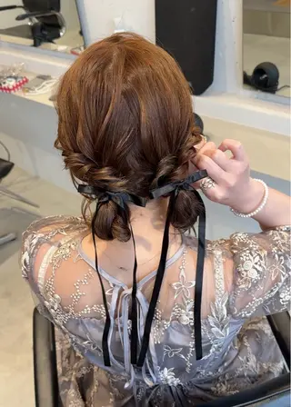 ミディアム ヘアアレンジ ヘアセット大募集 ˗ˋˏairiˎˊ˗のヘアスタイル
