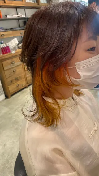 ショート カラー 髪質改善ストレート 🌈似合わせカットのヘアスタイル