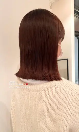 カラー rizu🤎/ ボブ /ブラウンカラーのヘアスタイル