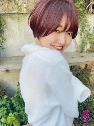 ショート カラー shiori ❤︎ /透明感カラーのヘアスタイル
