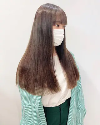 ロング カラー 石山 /切りっぱなしボブのヘアスタイル