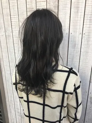 ロング カラー ケアブリーチ 坪井佑樹のヘアスタイル