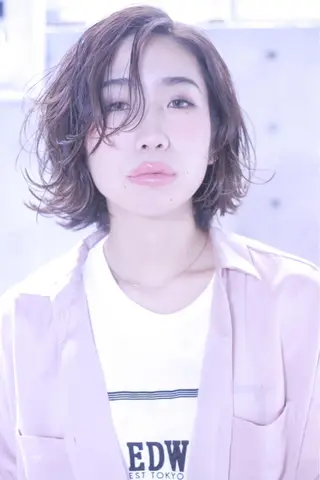 ミディアム カラー 及川 光のヘアスタイル
