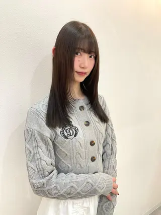 ロング カラー 盛れる顔まわり✨🎀 レイヤー別所好葉のヘアスタイル