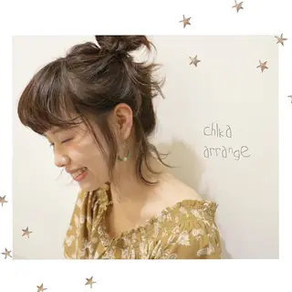 ヘアアレンジ 市川 千夏のヘアスタイル