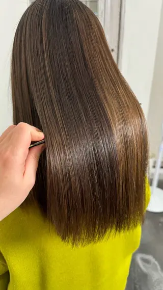 セミロング 🔆髪質改善 透明感 カラー🔆佐々木貴仁のヘアスタイル