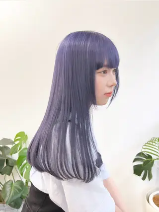 ロング カラー 似合わせカット/ ハイトーン/aoiのヘアスタイル