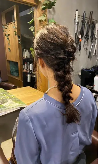 セミロング ヘアアレンジ 髪質改善 LIME 長野駅のヘアスタイル
