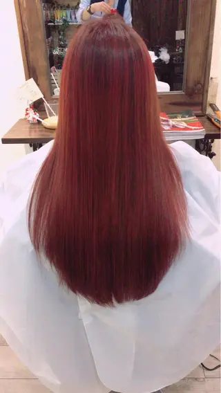 ロング カラー 松本 亮のヘアスタイル