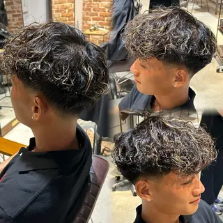 カラー パーマ メンズ 安達 脩人のヘアスタイル