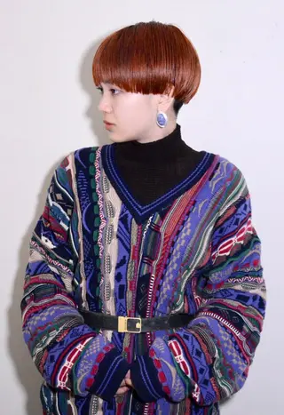 ショート カラー すみとも るなのヘアスタイル