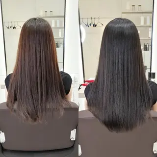 ロング EIGHT plum TOKIOリミテッドのヘアスタイル