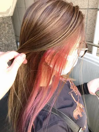 ミディアム カラーアンドケアリタ kitamuuuのヘアスタイル