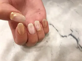 ネイル ネイルリボン 受付スタッフのネイルデザイン