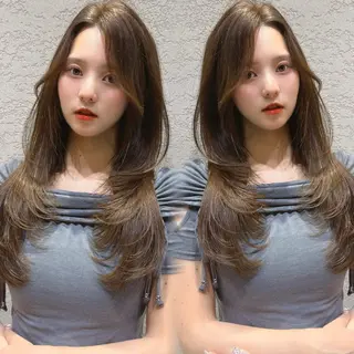 ロング カラー レイヤー/髪質改善 Lond ambreのヘアスタイル