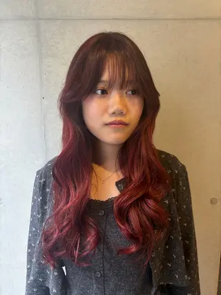 ロング カラー 韓国レイヤー/柔らか カラー/RIN🎀のヘアスタイル