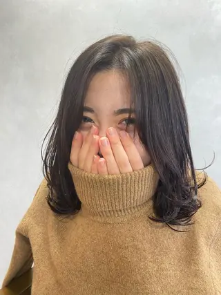 ミディアム 縮毛矯正の達人 山北 直哉のヘアスタイル