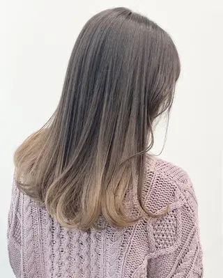 セミロング カラー 【ブリーチカラー】 🌈ALIVE若山葵のヘアスタイル