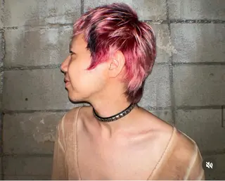 ショート メンズ デザインカラー★★★ Haco+shihoのヘアスタイル