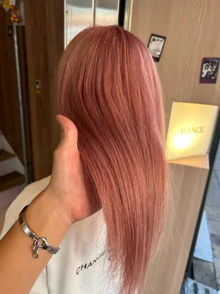 ミディアム 【ブリーチ無しW】 【暗髪&暖色系】圭真のヘアスタイル