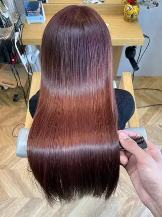 ロング カラー パーマ 髪質改善🌸縮毛矯正 専門家💖後藤のヘアスタイル