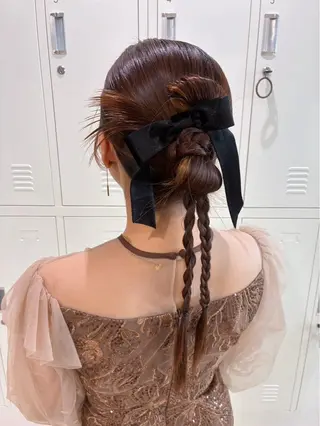 ロング ヘアアレンジ 堀内 都姫のヘアスタイル