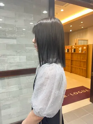 カラー 縮毛矯正/韓国風ヘア /ツバキのヘアスタイル