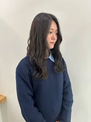 セミロング カラー レイヤー/ナチュラル 💐nao.のヘアスタイル