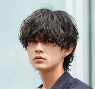 ショート パーマ メンズ 【メンズ特化】 池田大成✂︎のヘアスタイル