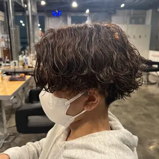 ショート カラー パーマ ヘアアレンジ メンズ キッズ 🔷横浜1のパーマ 職人🔷将太郎のヘアスタイル