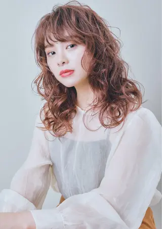 ロング カラー パーマ ヘアメイク金坂 /カットカラー/のヘアスタイル