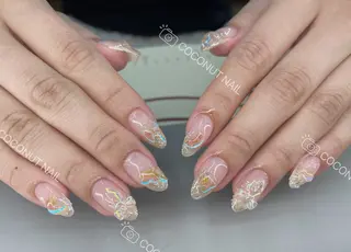 ネイル 神田 ココナッツのネイルデザイン