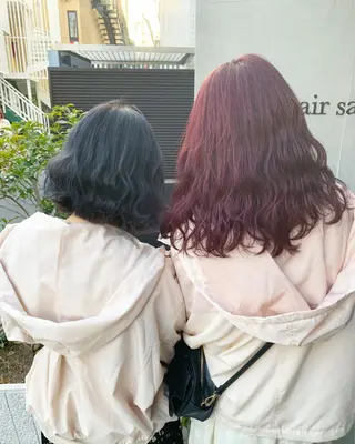 セミロング カラー 🫧柔色/トレンド カラー/川辺晴加のヘアスタイル